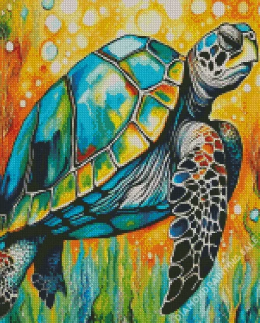 Aesthetic Turtle Art 5D Diamond Painting