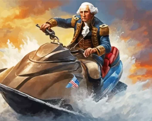 Aesthetic Washington Crossing The Delaware 5D Diamond Painting