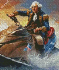 Aesthetic Washington Crossing The Delaware 5D Diamond Painting