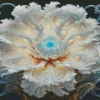 Aesthetic White Flower Art Diamond Painting