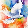 Aesthetic White Pigeon Art 5D Diamond Painting