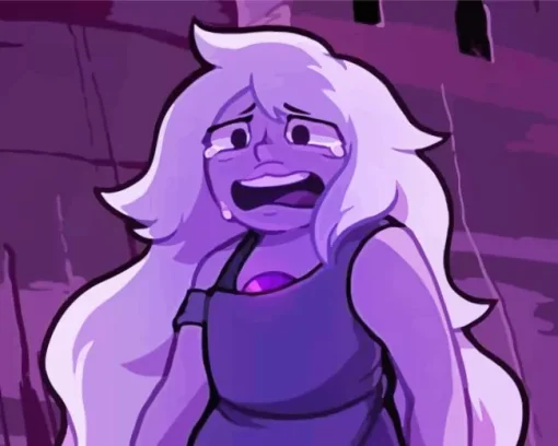 Amethyst Crying 5D Diamond Painting