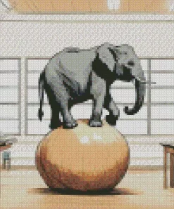 Balancing Elephant 5D Diamond Painting