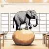 Balancing Elephant 5D Diamond Painting