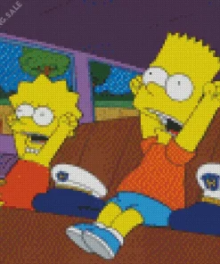 Bart And Lisa 5D Diamond Painting