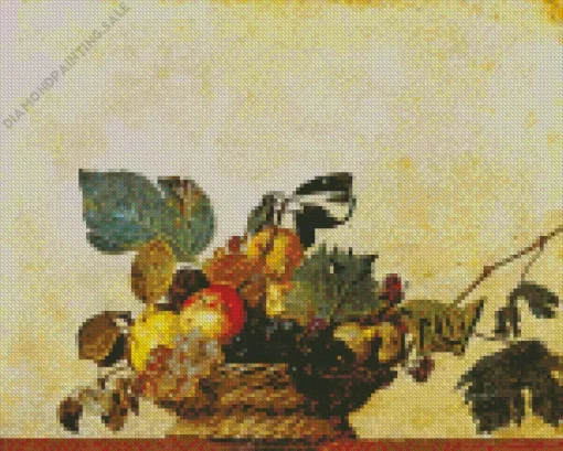 Basket Of Fruit By Caravaggio 5D Diamond Painting