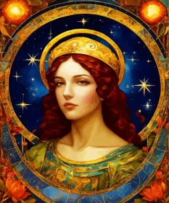 Beautiful Virgo 5D Diamond Painting