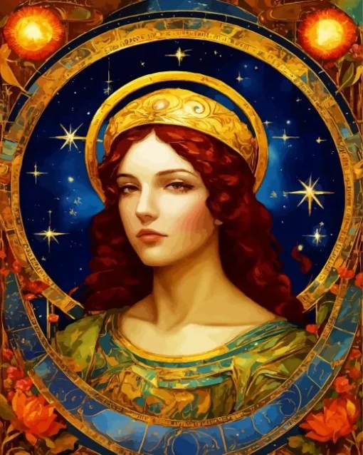 Beautiful Virgo 5D Diamond Painting