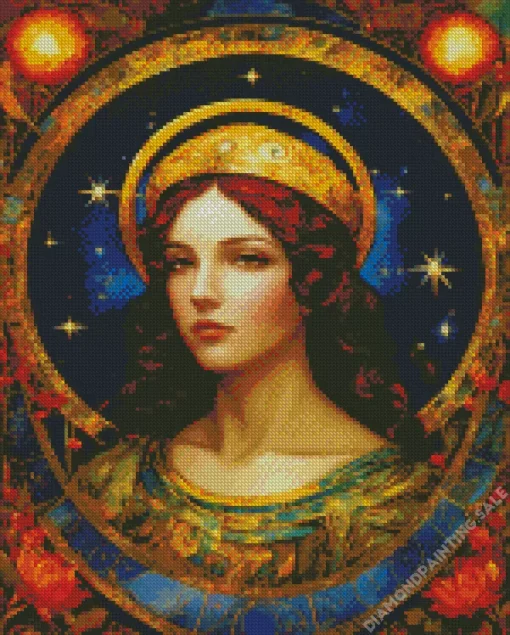 Beautiful Virgo 5D Diamond Painting