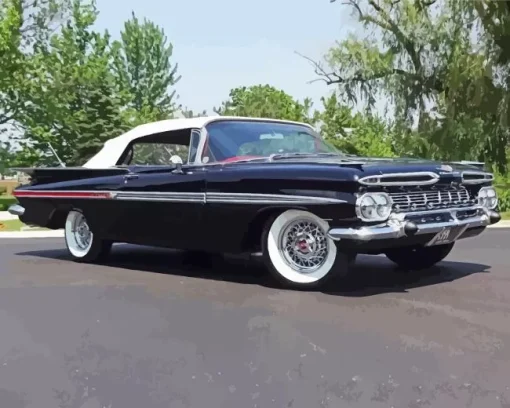 Black 1959 Impala 5D Diamond Painting