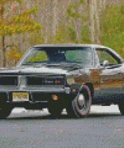 Black 1969 Charger 5D Diamond Painting