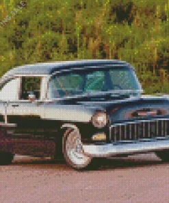 Black 55 Chevy Bel Air 5D Diamond Painting