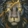 Black And Gold Lion 5D Diamond Painting