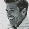 Black And White Patrick Dempsey 5D Diamond Painting