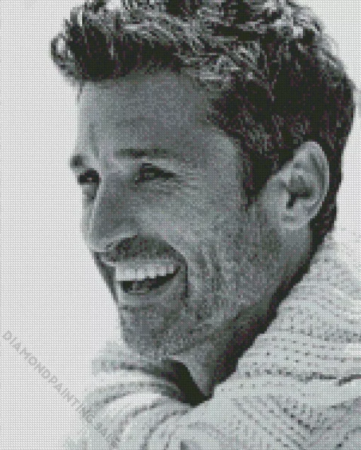 Black And White Patrick Dempsey 5D Diamond Painting