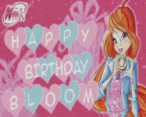 Bloom Winx Birthday 5D Diamond Painting