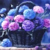 Blooming Carnation Basket 5D Diamond Painting