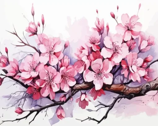 Blossom Flower Branch 5D Diamond Painting