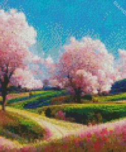 Blossom Landscape 5D Diamond Painting