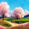 Blossom Landscape 5D Diamond Painting