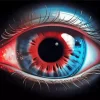 Blue And Red Eye 5D Diamond Painting