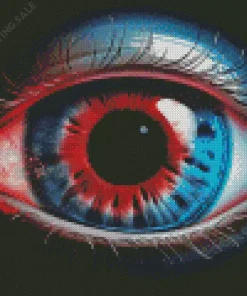 Blue And Red Eye 5D Diamond Painting