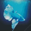 Blue Betta Fish Underwater 5D Diamond Painting