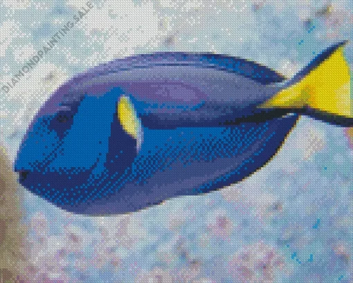 Blue Black And Yellow Fish 5D Diamond Painting