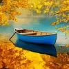 Blue Boat 5D Diamond Painting