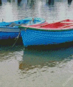 Blue Boats 5D Diamond Painting