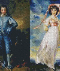 Blue Boy And Pink Girl 5D Diamond Painting