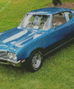 Blue Buick Skylark 5D Diamond Painting