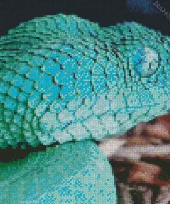 Blue Bush Snake 5D Diamond Painting