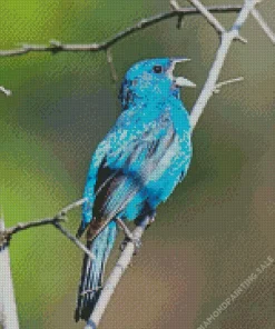 Blue Canary Bird 5D Diamond Painting