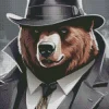 Brown Gangster Polar Bear 5D Diamond Painting