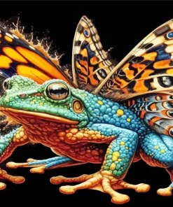 Butterfly Frog Art 5D Diamond Painting