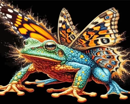 Butterfly Frog Art 5D Diamond Painting