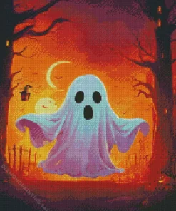 Cute Fantasy Ghost 5D Diamond Painting