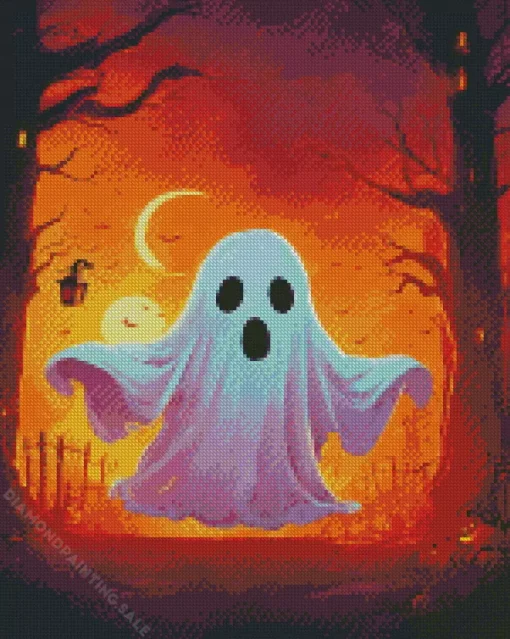 Cute Fantasy Ghost 5D Diamond Painting