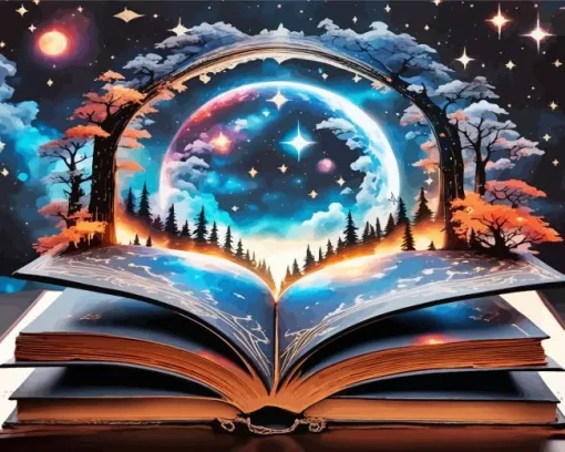 Fantasy Book 5D Diamond Painting