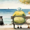 Fat Ladies And Dog 5D Diamond Painting