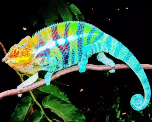 Panther Chameleon 5D Diamond Painting