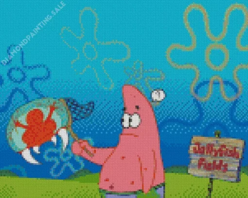 Patrick Jellyfishing 5D Diamond Painting