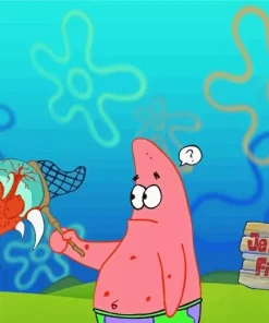 Patrick Jellyfishing 5D Diamond Painting