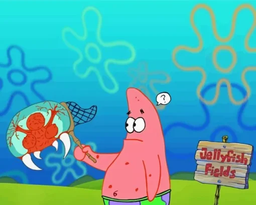 Patrick Jellyfishing 5D Diamond Painting