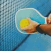 Pickleball Player Holds The Ball 5D Diamond Painting