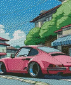 Porsche Illustration 5D Diamond Painting