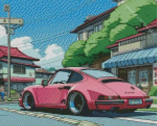 Porsche Illustration 5D Diamond Painting