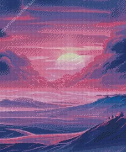 Purple Sunset 5D Diamond Painting