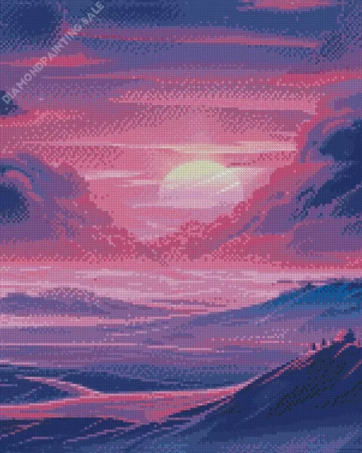 Purple Sunset 5D Diamond Painting